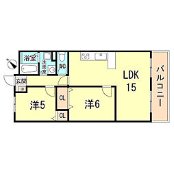 間取図画像 2LDK