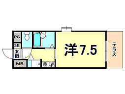 グランドール今津 1階/105