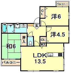間取図画像 3LDK