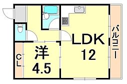間取図画像 1LDK