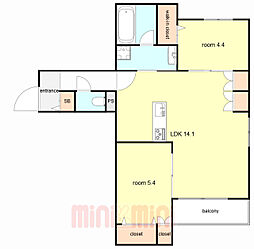 Ｌａ　ｖｉｔａ西宮北口 4階/405