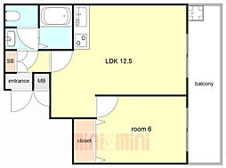 白蘭マンション 3階/302