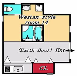 トアロードソラノマ ワンルームの間取図画像