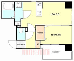 ディアレイシャス湊川公園 3階/303