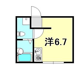冨士ビル ワンルームの間取図画像
