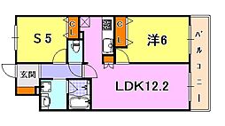アーバネックス元町通 1SLDKの間取図画像