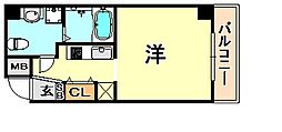 チェメント 1Kの間取図画像
