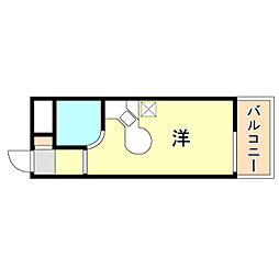 ラ・パルフェ・ド・シェリール ワンルームの間取図画像