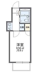 レオパレス長田 1Kの間取図画像