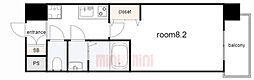 LIVIAZKOBESOLEIL 1Kの間取図画像