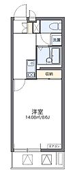 レオネクスト苅藻 1Kの間取図画像