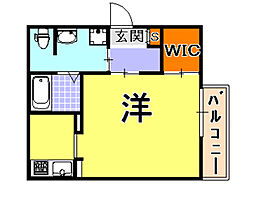 ブルーメゾン2 ワンルームの間取図画像