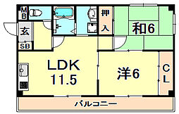 ウエストヒルハウス 3階/301
