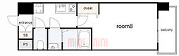 LIVIAZKOBESOLEIL 1Kの間取図画像