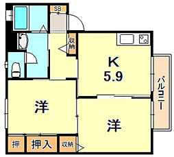 ディアス離宮山手 B 2階