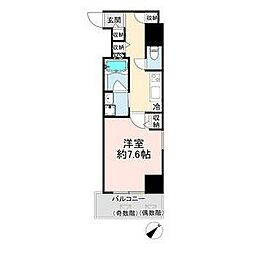 アルファレガロ神戸元町 1Kの間取図画像