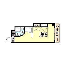 ラ・パルフェ・ド・シェリール ワンルームの間取図画像