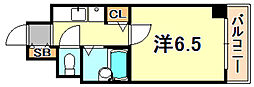 ドミール橘 1Kの間取図画像