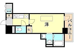 W-STYLEKOBE 1Kの間取図画像