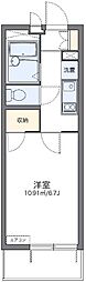 レオパレスエミネンス28 1Kの間取図画像