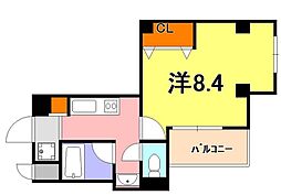 MASANI三宮 1Kの間取図画像