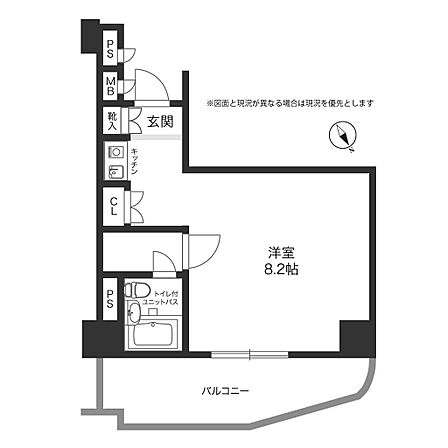 1R 間取り