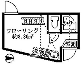 フェリスダリア 205 ｜ 東京都中野区白鷺１丁目22-7（賃貸アパート1R・2階・9.80㎡） その2