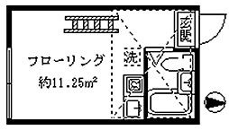 ライフピアフォルテ ワンルームの間取図画像