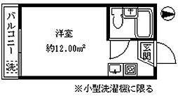 エスポワール笹塚 ワンルームの間取図画像