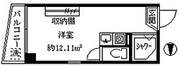 プレシャス沼袋 ワンルームの間取図画像