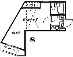 Blanche高円寺 1Kの間取図画像