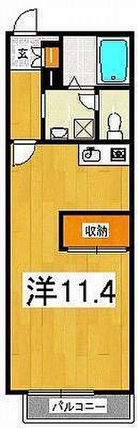 ボタニカアパルトマンI 201｜神奈川県小田原市南鴨宮2丁目(賃貸アパート1K・2階・25.81㎡)の写真 その2