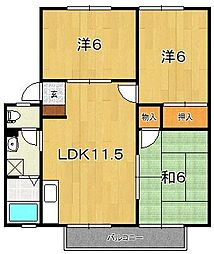 グリーンサイドハイツD 2階