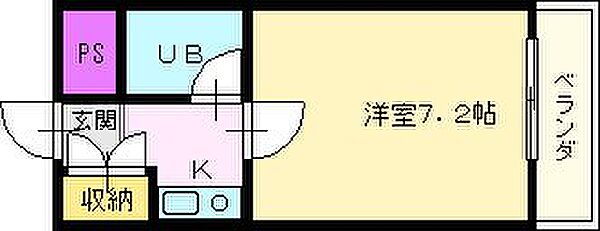 大阪府堺市北区中百舌鳥町６丁(賃貸マンション1K・4階・19.00㎡)の写真 その2