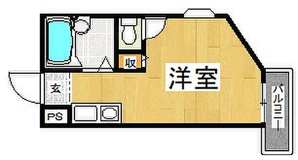 ドムス白鷺 ｜大阪府堺市東区白鷺町２丁(賃貸マンション1R・2階・19.44㎡)の写真 その2