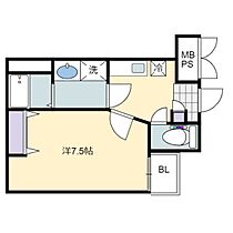 ジーイーアン  ｜ 大阪府堺市北区北花田町４丁（賃貸アパート1K・3階・26.32㎡） その2