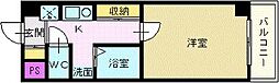 コーポみやび 1Kの間取図画像