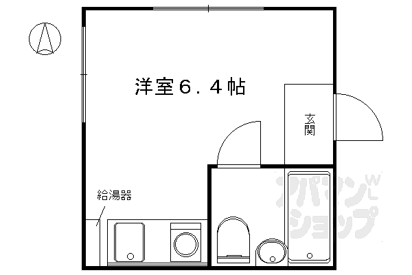 京都府京都市中京区壬生相合町(賃貸マンション1R・4階・14.50㎡)の写真 その2