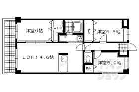 コンフォート下鴨 101 ｜ 京都府京都市左京区下鴨宮崎町（賃貸マンション3LDK・1階・70.21㎡） その2