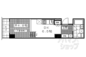 京都府京都市上京区五町目（賃貸マンション1DK・2階・25.34㎡） その2