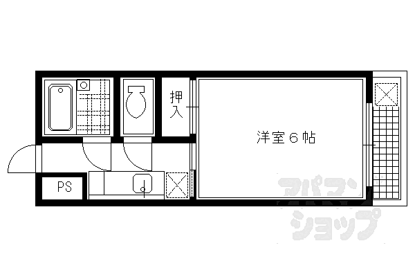 サンヴェール上高野 101｜京都府京都市左京区上高野北田町(賃貸アパート1K・1階・18.00㎡)の写真 その2