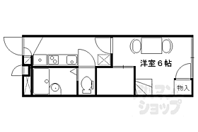 京都府京都市北区紫竹西大門町（賃貸アパート1K・2階・19.87㎡） その2