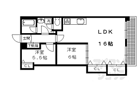 京都府京都市北区衣笠東御所ノ内町（賃貸マンション2LDK・2階・67.80㎡） その2