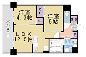 京都府京都市東山区三条通白川橋東入ル五軒町（賃貸マンション2LDK・4階・51.74㎡） その2