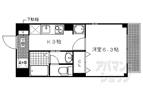 下鴨葵館 301 ｜ 京都府京都市左京区下鴨芝本町（賃貸マンション1K・3階・26.25㎡） その2