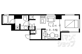 京都府京都市上京区三芳町（賃貸マンション1LDK・2階・32.18㎡） その2