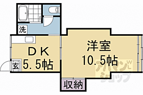 石川ビル 406 ｜ 京都府京都市左京区田中里ノ前町（賃貸マンション1LDK・4階・38.07㎡） その2