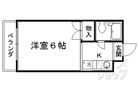 京都府京都市北区紫野西蓮台野町（賃貸マンション1K・3階・17.87㎡） その2