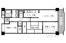 京都市営烏丸線 丸太町駅 徒歩10分 5階/-