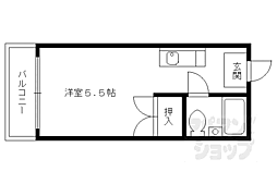 ハイツ村岡 1Kの間取図画像